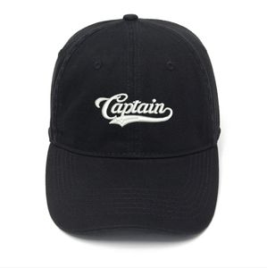 Captain's Crest: Velcro Hat, Embroidered Nautical Elegance for Maritime Enthusia